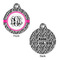 Zebra Print Round Pet ID Tag - Large - Approval