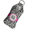 Zebra Print Sanitizer Holder Keychain - Large in Case