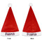Zebra Print Santa Hats - Front and Back (Double Sided Print) APPROVAL