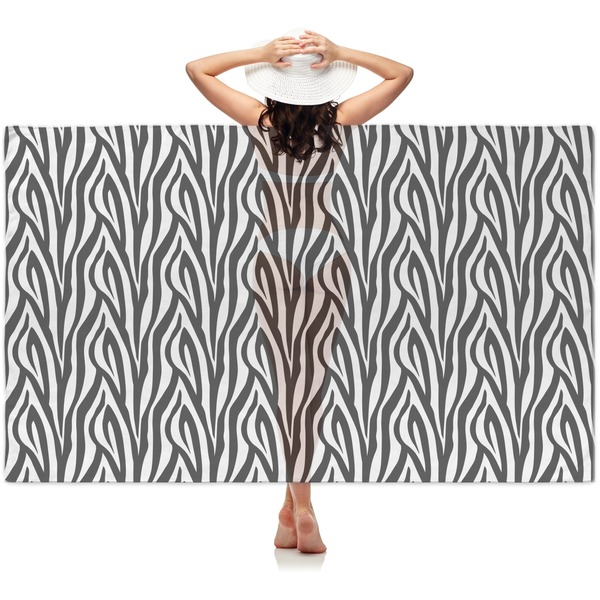 Custom Zebra Print Sheer Sarong