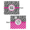 Zebra Print Security Blanket - Front & Back View