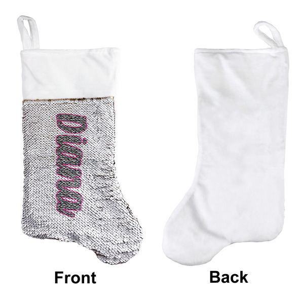 Zebra Print Sequin Stocking - Approval