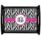 Zebra Print Black Wooden Tray - Large (Personalized)