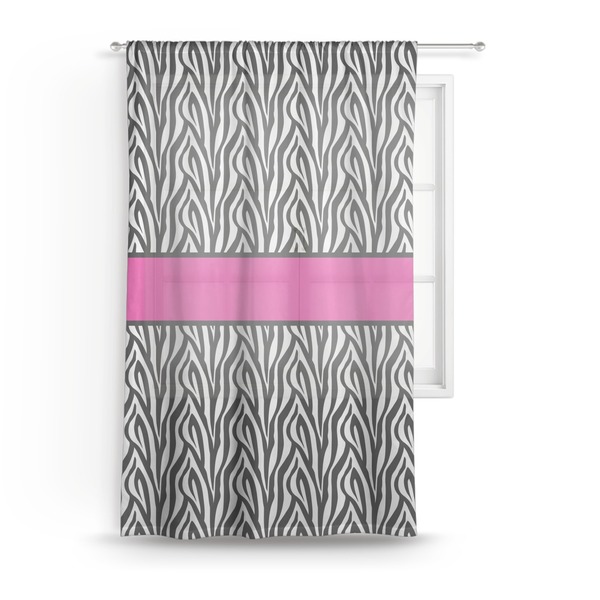 Custom Zebra Print Sheer Curtain