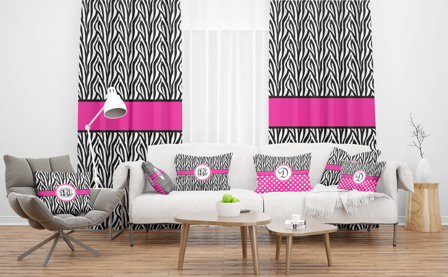 Custom Zebra Print Curtain YouCustomizeIt