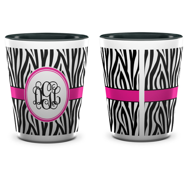 Zebra Print Shot Glass - Two Tone - APPROVAL