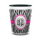 Zebra Print Ceramic Shot Glass - 1.5 oz - Two Tone - Set of 4 (Personalized)