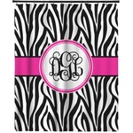 Zebra Print Extra Long Shower Curtain - 70"x84" (Personalized)