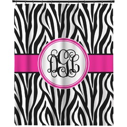 Zebra Print Extra Long Shower Curtain - 70"x84" (Personalized)
