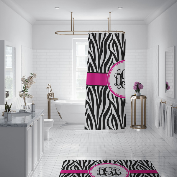Zebra Print Shower Curtain - Custom Size
