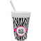 Zebra Print Sippy Cup with Straw (Personalized)