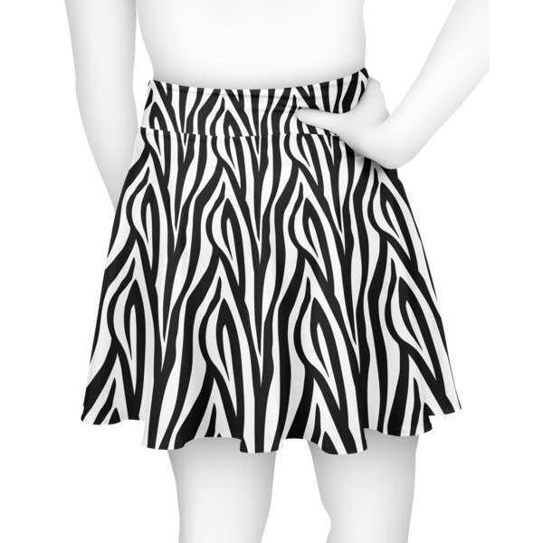 Zebra Print Skater Skirt - Back