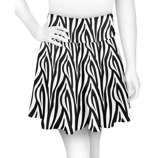 Custom Zebra Print Skater Skirt - X Small