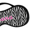 Zebra Print Sleeping Eye Mask - DETAIL Large