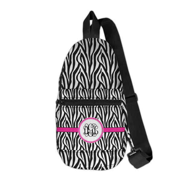 Custom Zebra Print Sling Bag (Personalized)