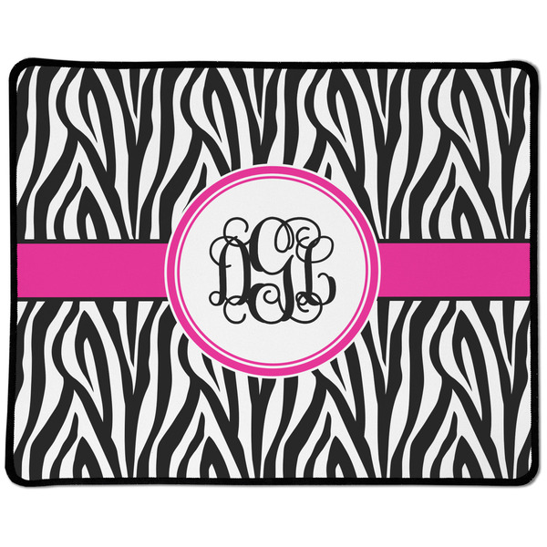 Custom Zebra Print Large Gaming Mouse Pad - 12.5" x 10" (Personalized)