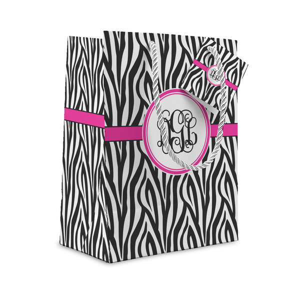 Custom Zebra Print Small Gift Bag (Personalized)