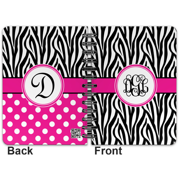 Zebra Print Spiral Journal 5 x 7 - Apvl