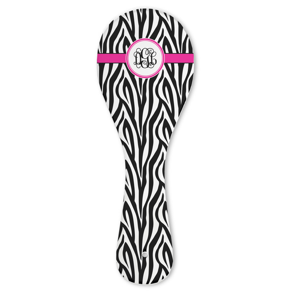 Custom Zebra Print Ceramic Spoon Rest (Personalized)