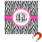 Zebra Print Square Car Magnet - 10" (Personalized)