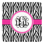 Zebra Print Square Decal - Large (Personalized)