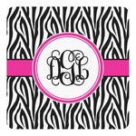 Zebra Print Square Decal - Small (Personalized)