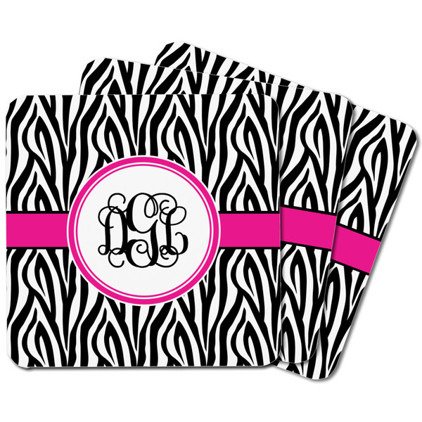 Zebra Print Square Fridge Magnet - MAIN