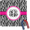 Zebra Print Square Fridge Magnet (Personalized)