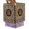 Zebra Print Square Tissue Box Covers - Wood - with box