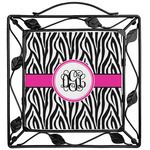 Zebra Print Square Trivet (Personalized)