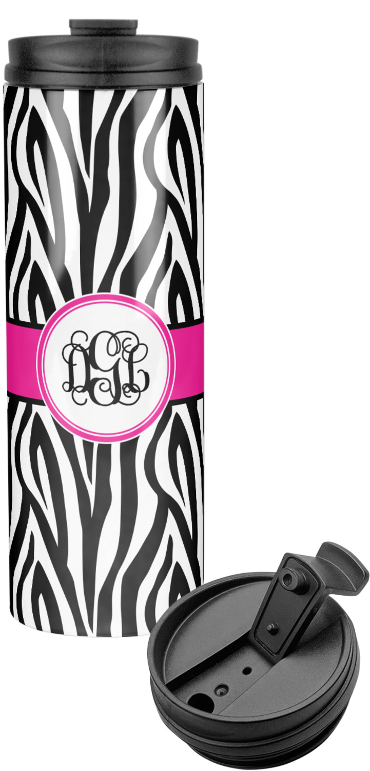 Zebra Print Stainless Steel Travel Tumbler (Personalized) YouCustomizeIt