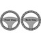 Zebra Print Steering Wheel Cover- Front and Back