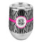 Zebra Print Stemless Wine Tumbler - Full Print (Personalized)