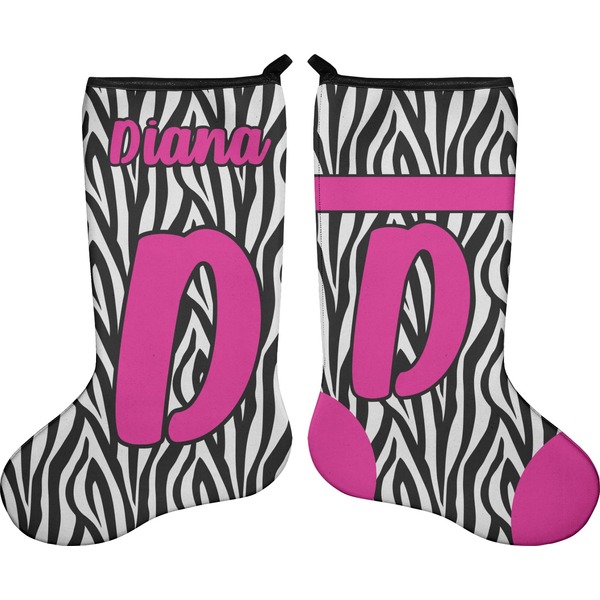 Zebra Print Stocking - Double-Sided - Approval