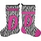 Zebra Print Stocking - Double-Sided - Approval