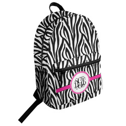 Zebra Print Student Backpack (Personalized)