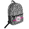 Zebra Print Student Backpack (Personalized)