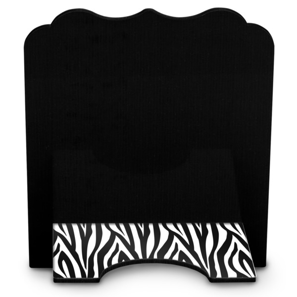Zebra Print Stylized Tablet Stand - Back