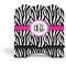 Zebra Print Stylized Tablet Stand - Front without iPad