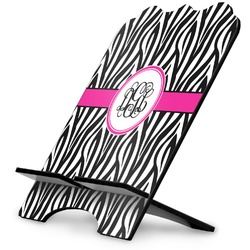 Zebra Print Stylized Tablet Stand (Personalized)