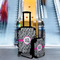 Zebra Print Suitcase Set 4 - IN CONTEXT