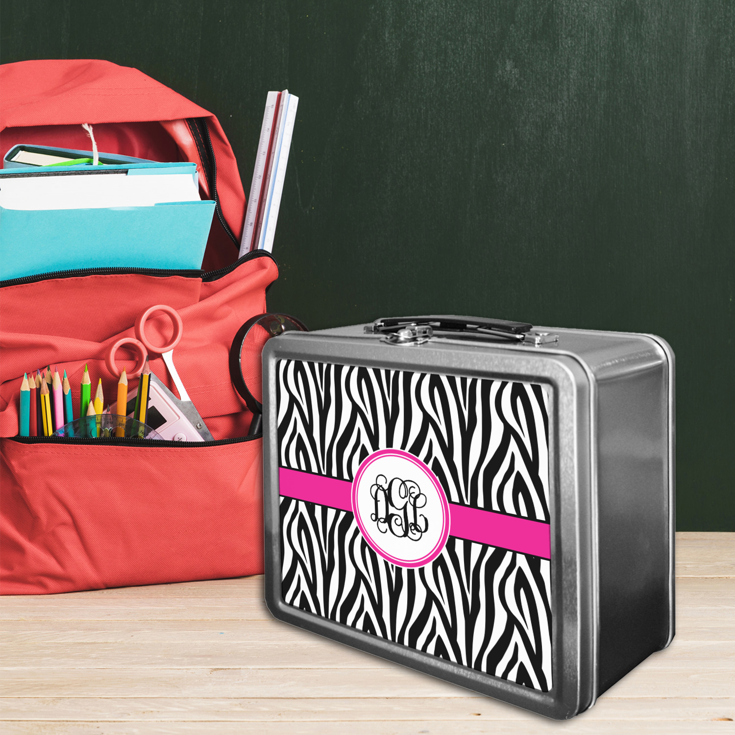 Zebra Print Lunch Box (Personalized) YouCustomizeIt