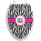 Zebra Print Toilet Seat Decal - Elongated (Personalized)