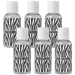 Zebra Print Travel Bottles (Personalized)