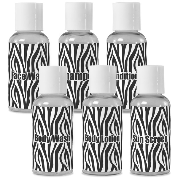 Custom Zebra Print Travel Bottles (Personalized)