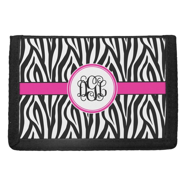 Custom Zebra Print Trifold Wallet (Personalized)