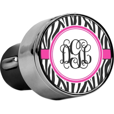 Zebra Print USB Car Charger (Personalized)