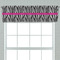 Zebra Print Valance - Closeup on window
