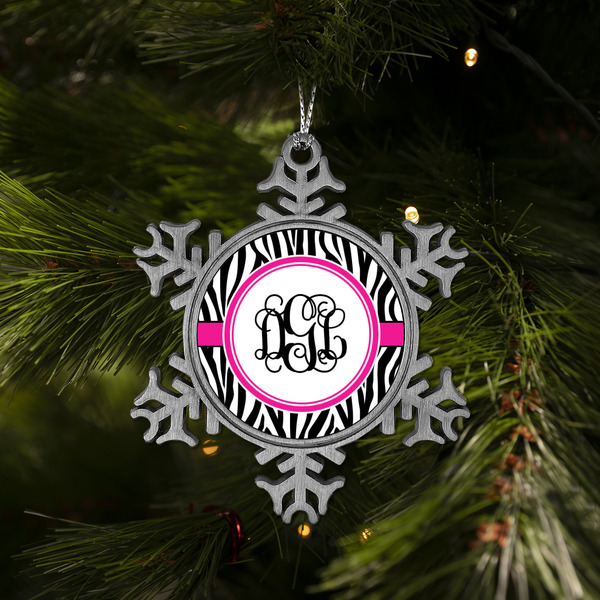 Zebra Print Vintage Snowflake - (LIFESTYLE)