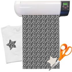 Zebra Print Heat Transfer Vinyl Sheet (12"x18")